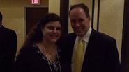 Lisa McCarthy with Stephen Covey